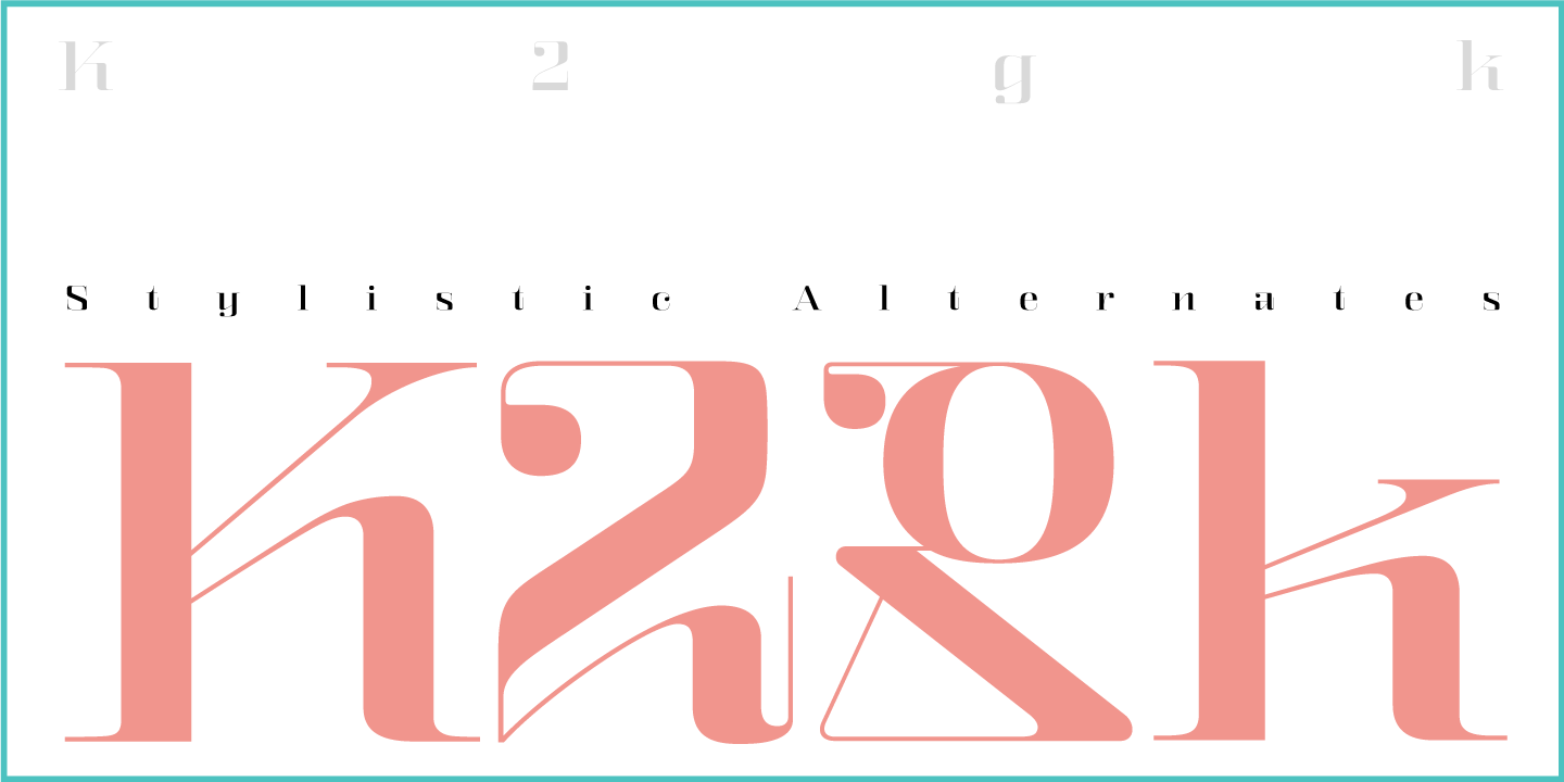 Ejemplo de fuente Kalender Serif #4